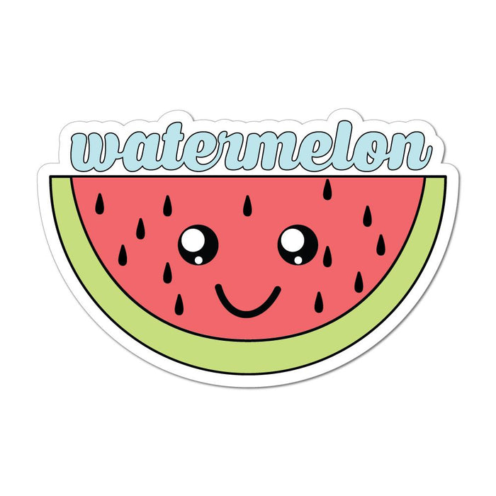 Cute Watermelon Fruit Cartoon Face Trending Car Sticker Decal
