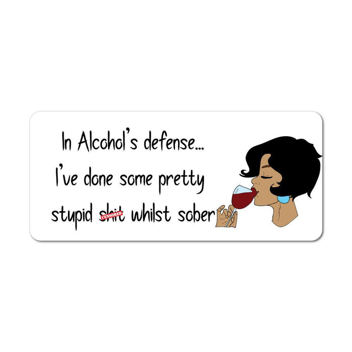 In Alcohols Defense Sticker Decal