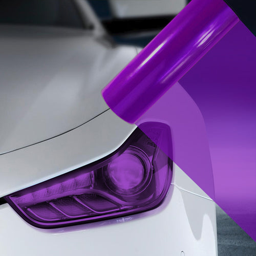 2X A4 Purple Car Headlight Fog Light Tint Film