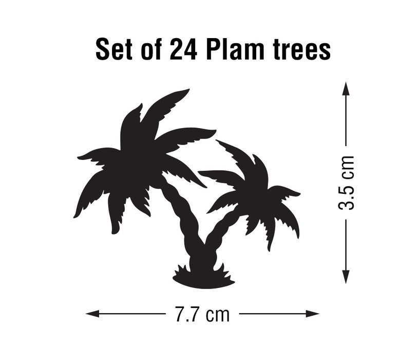 Pattern Palm Trees (Set Of 24) Wall Sticker