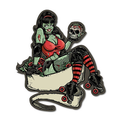 Zombie Babe Sticker